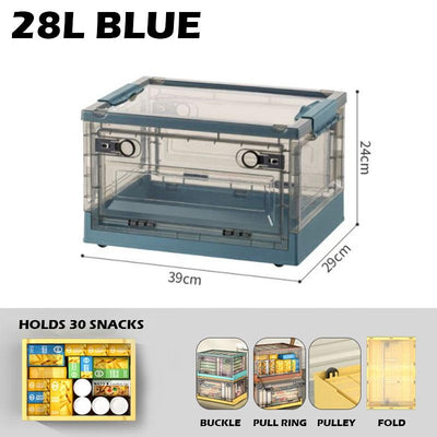 Koala 100L Transparent Foldable Storage Box with Wheels Made by Premium Quality Material