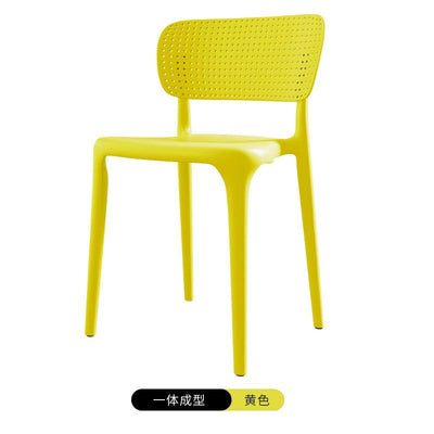 Plastic chair back adult thickened family Nordic dining chair student learning desk stool bedroom