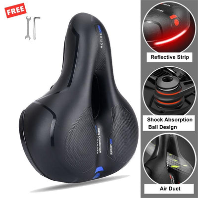 Bicycle Seat Breathable Reflective Bicycle Saddle Shock ball Bike Seat Saddle Bicycle Accessories