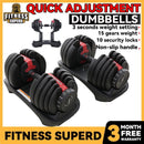 Dumbbell Set Fitness Men's Wrap Gum Dumbbell Removable Auto-adjustable 1kg-24kg&2kg-42 Kg