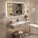 Modern Bathroom Cabinet Customized Stone Plate Ceramic Basin Wash Basin Integrated Hotel Toilet