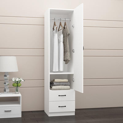 Kinbolee Mini Wardrobe Narrow Cabinet Single-door Wardrobe Small Room Children's Wardrobe