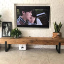 Nordic Solid Wood Bench, Household Log Tv Cabinet, Simple and Modern Shoe Changing Stool, Creative