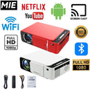 Home Projector T5/T6 Household Portable1080P LED Mini Projector HD Bluetooth WiFi Smart Android Home