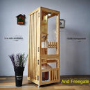 Cat House Cage Villa Solid Wood Household Cabinet Indoor Three-storey Luxury Nest Apartment