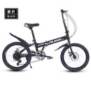 KOSDA KSD-8 Foldable Bicycle 20-inch 8-speed Electroplated Aluminum Alloy Double Disc Brake Bicycle