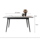 【High Quality】Dining Table Set Sintered Stone Table Set Extendable Marble Table Foldable Friction