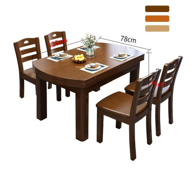 SENBIJU Dinning Table With Chair Wooden Combination Modern Simple Household Small Family ZL