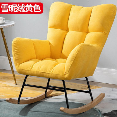 SEVEN Nordic Rocking Chair Household Lazy Sofa Small Family Adult Nap Chair