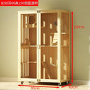 Pet Condo Cage Villa Luxury Double/Three-story Cat Villa Apartment Display Cabinet Household Solid