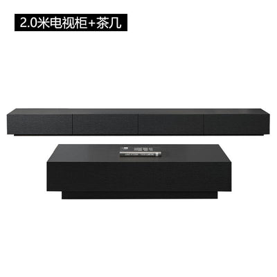 【YUEHUA】tv cabinet black and white simple modern living room small family-sized coffee table tv