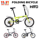 Hito X6 Foldable Bicycle Shimano 7-speed 20/22 inch Folding Bicycle Aluminum Frame Ultra Light 52T