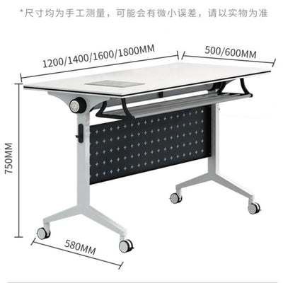 Folding Conference Tables And Chairs Combination Movable Desk