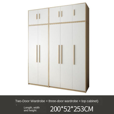 Nordic Wardrobe Simple Modern Economy Assembly Two-door Board Simple Custom Small Bedroom Wardrobe