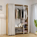 A Simple Rental Wardrobe Full Steel Frame Simple Modern Economy Storage Home Dormitory Self-assembly