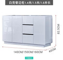 Side Cabinet Modern Minimalist Tea Cabinet Multi-functional Paint Cabinet White Cupboard Kitchen