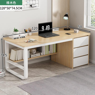 Computer Table Desktop Home Office Table Modern Simple Desk With Drawer Descombination Bedroom