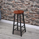 High Chair Bar Stool Minimalist Fashion Creative Steel Wood Thickened Dining Chair（70cm）