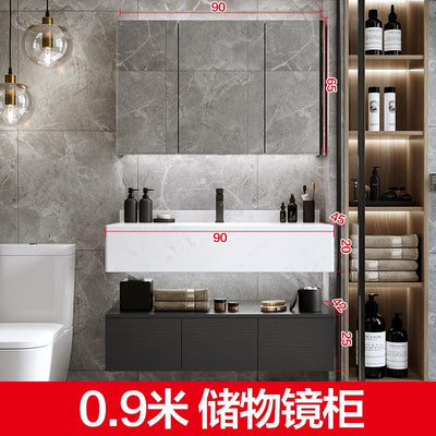 Marble Bathroom Cabinet Combination Intelligent Modern Simple Toilet Light Luxury Sink Wash Face