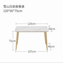 Slate Dining Table Scratch Resistant High Temperature Sintered Stone Dining Table And Chair