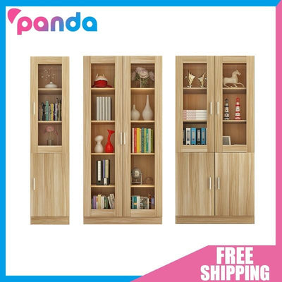 Simple Bookcase Combination Bookshelf Office Wooden Filing Cabinet