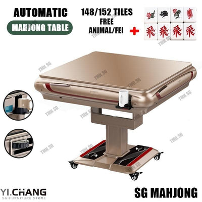 YICHANG Electric Folding Mahjong Table Home installation Singapore Automatic Mahjong Machine Table