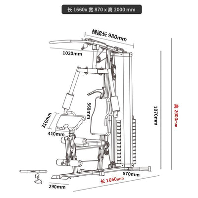 JX Junxia Comprehensive Training Device Multifunctional Household Single Station Large Combined