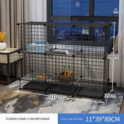 Pet Playpen Cat Rabbit Fence Isolation Door Plastic Indoor Cage Kennel