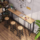 (Custom Size) Bar Table And Chair Set Against The Wall High Table Household Simple Small Bar