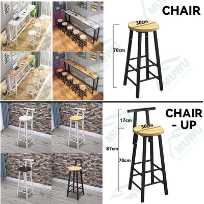 [Hot Selling] Simple Tables And Chairs In Bar, High Table Bar On The Wall Of Modern Milk Tea Shop