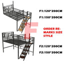 Loft Bed Frame Iron Bed Loft Bed Thickened Reinforced Material Loft Bed Apartment Student Dormitory