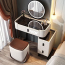 YICHANG Dressing Table With Mirror Light Luxury Vanity Table Simple Modern Bedroom Makeup Table With