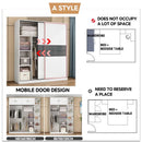 Sliding Door Wardrobe Household Simple Bedroom Wardrobe Modern Rental Room Storage Cabinet-042.sg