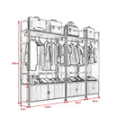 ⭐Clothing Shop Clothes Rack Display Rack Floor Coat Rack Belt Cabinets Shopping Mall Display