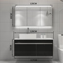 SENBIJU Nordic Combination Stainless Steel Cabinet Modern Minimalist Wash Face Lavatory Basin